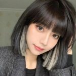 kiểu nhuộm highlight đẹp tóc ngắn